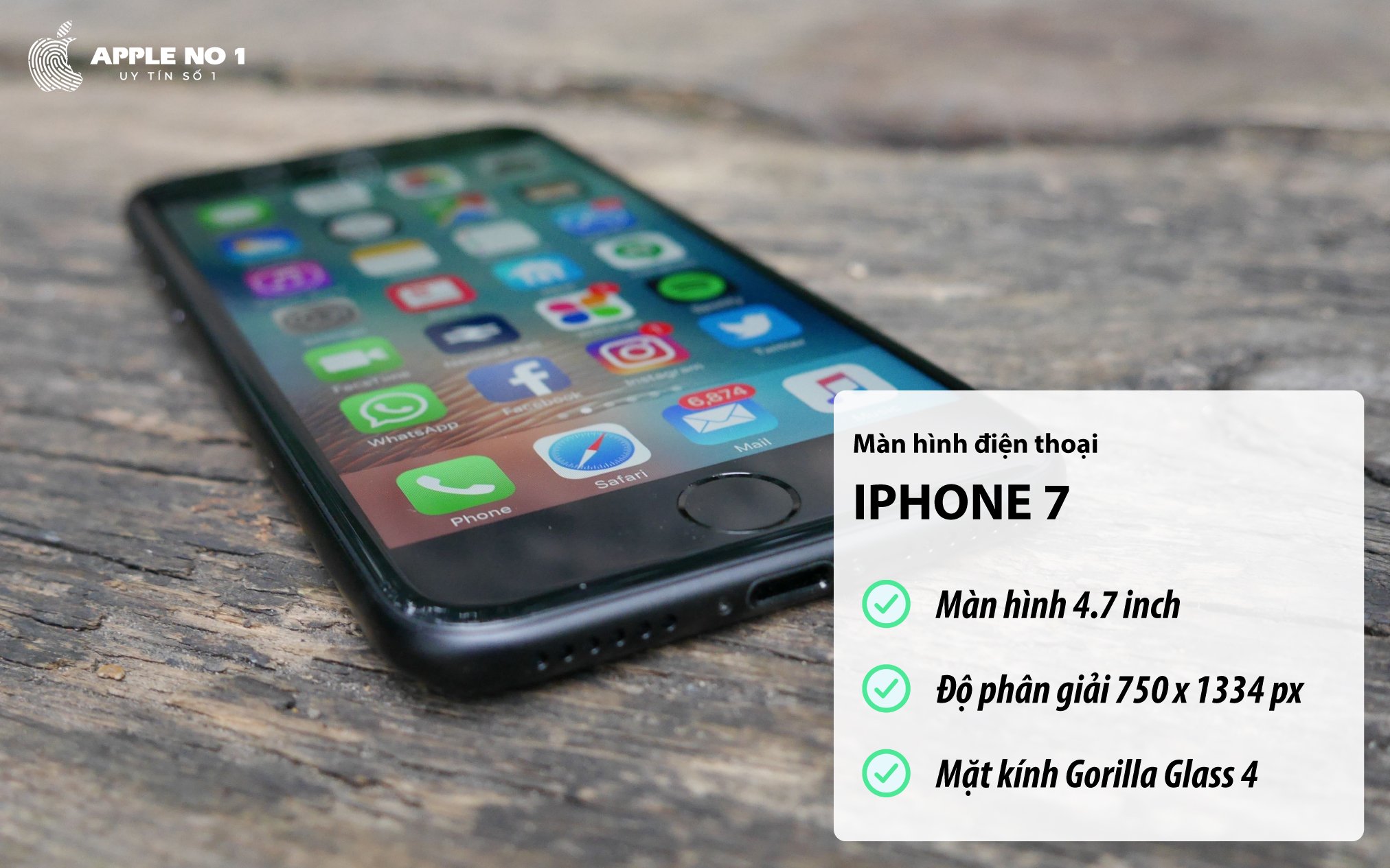 iphone 7 voi man hinh HD va ho tro cong nghe 3d touch