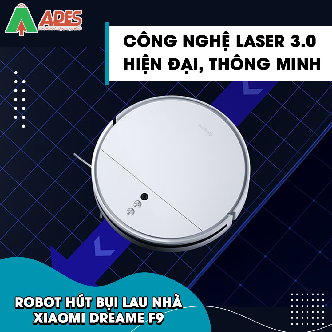 Robot Hut Bui Xiaomi Dreame F9 cong nghe laser lds 3.0