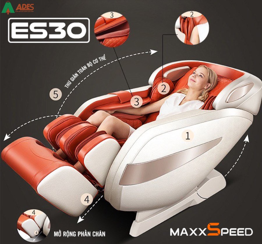 Ghe Massage Toan Than Azaki Maxxspeed ES30