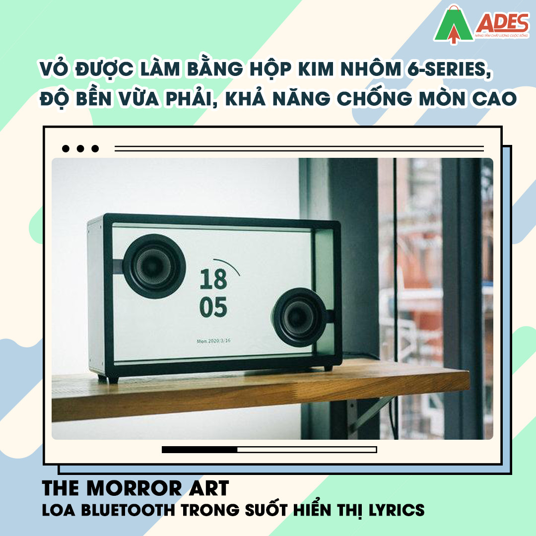 The Morror Art - Loa Bluetooth trong suot hien thi Lyric vo bang hop kim nhom