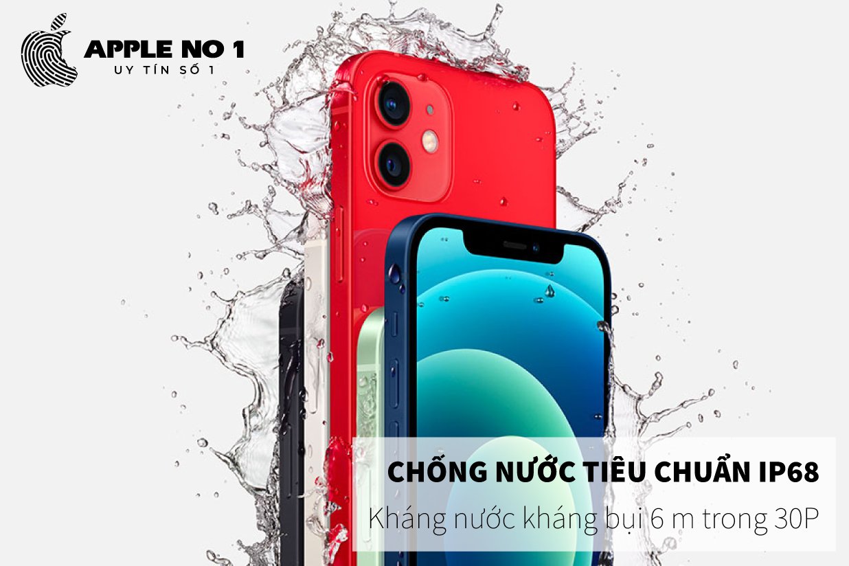 cong nghe chong nuoc, chong bui tieu chuan ip68 | iphone 12 mini